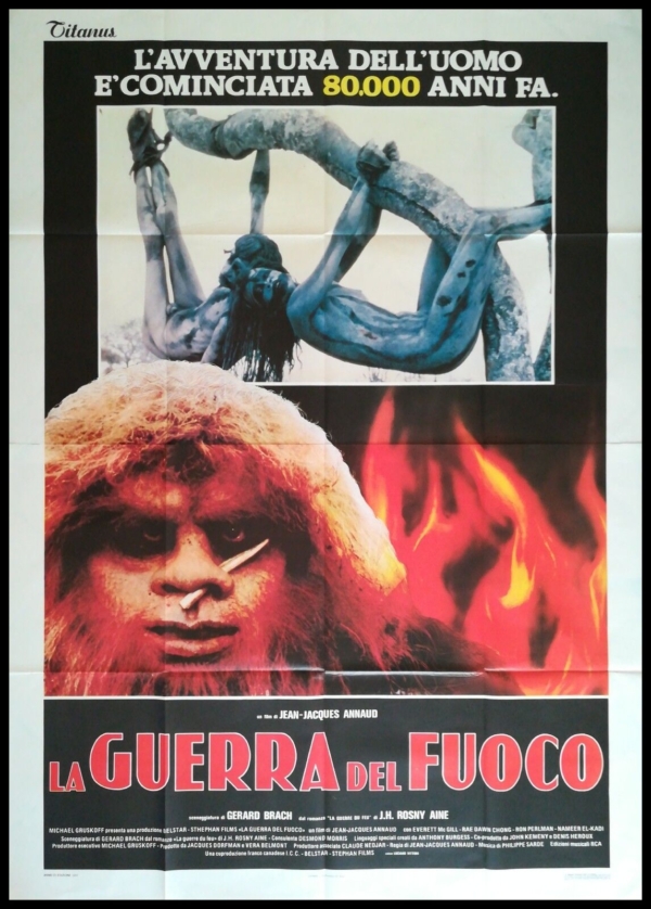 LA GUERRA DEL FUOCO Manifesto 4F Poster Originale Cinema ANNAUD ROSNY AINE