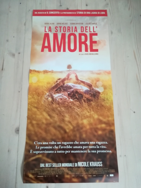 LA STORIA DELL'AMORE Locandina Film 33x70 Poster Originale Cinema Radu Mihăilean