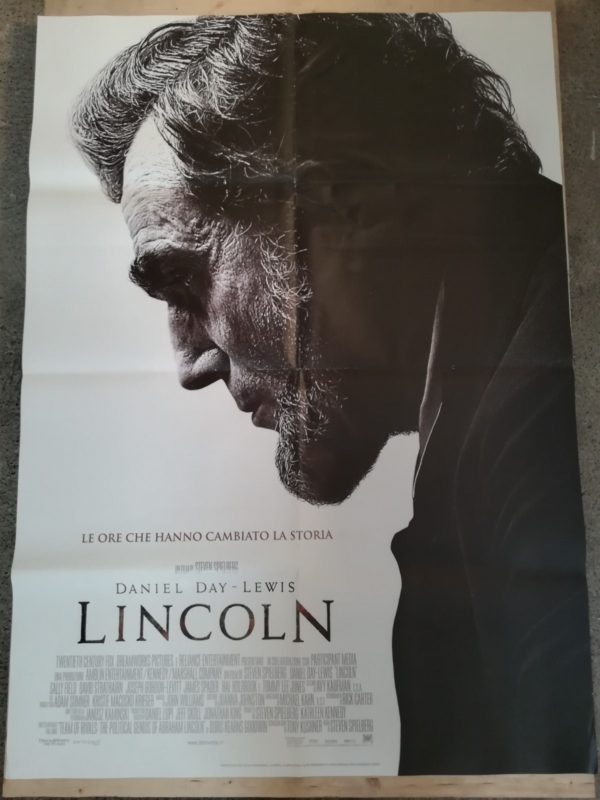 LINCOLN Manifesto Film 2F Poster Originale Cinema 100x140 DAY-LEWIS SPIELBERG