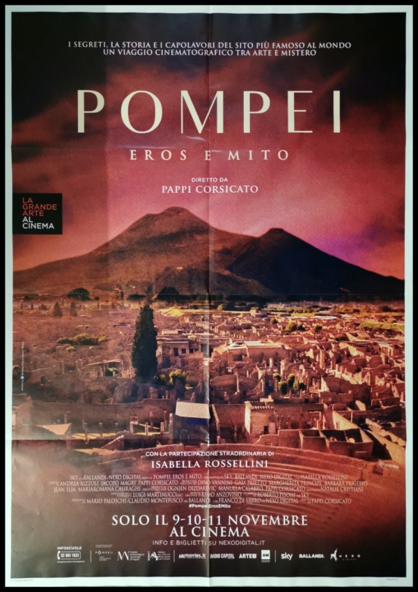 POMPEI EROS AND MYTH Original Art Exhibition Movie Poster 39x55" 2Sh Ita