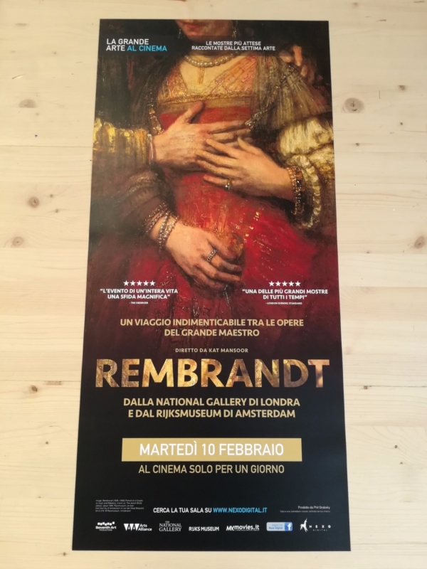REMBRANDT Locandina Cinema 33x70 Poster Originale Arte Film