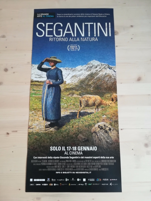SEGANTINI Locandina Cinema 33x70 Poster Originale Arte Film