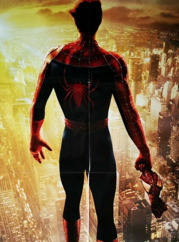 SPIDERMAN 2 Original Movie Poster 39x55" 2Sh Italian MARVEL COMICS RAIMI - immagine 3