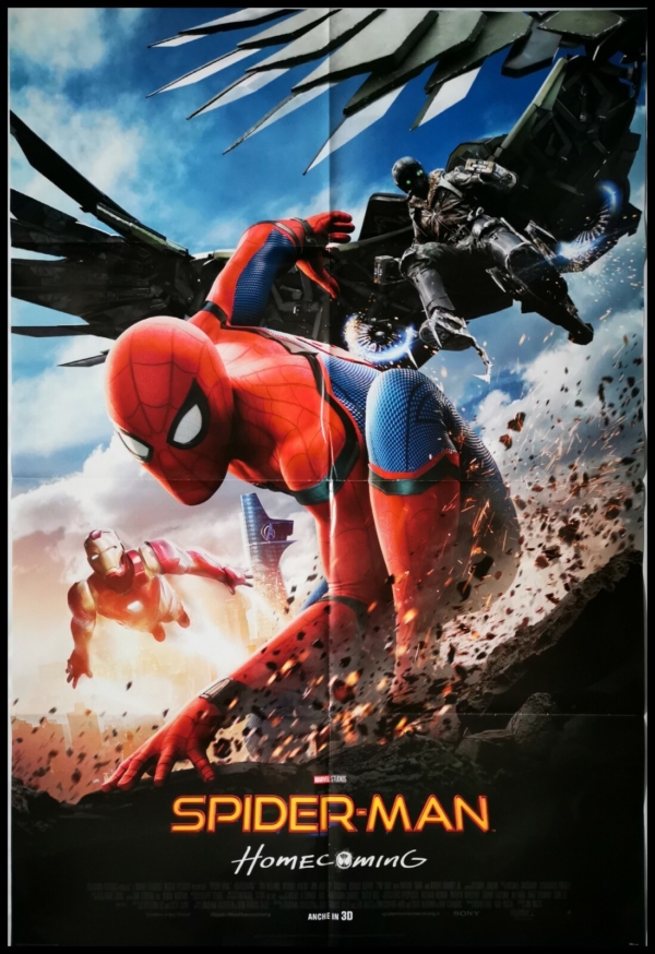 SPIDERMAN HOMECOMING Manifesto Film 2F Poster Originale Cinema MARVEL