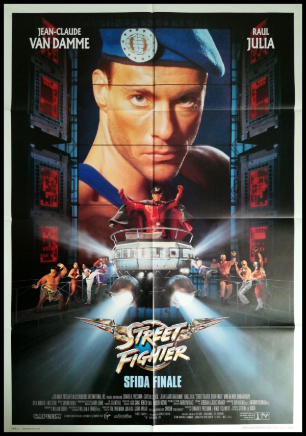 STREET FIGHTER 1995 Original Movie Poster 39x55" 2Sh Italian VAN DAMME SOUZA