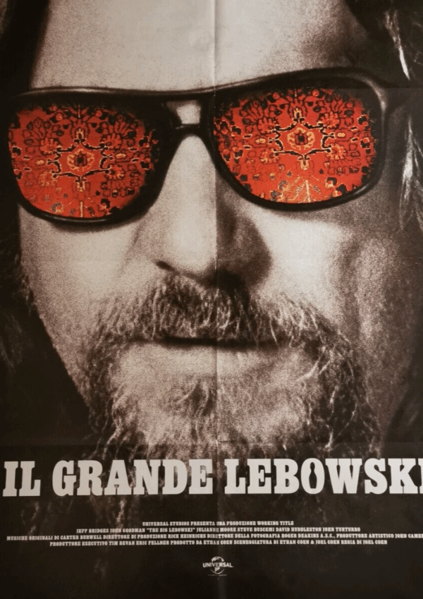 THE BIG LEBOWSKI 4k Original Movie Poster 39x55" 2Sh Italian COEN DUDE BRIDGES - immagine 3