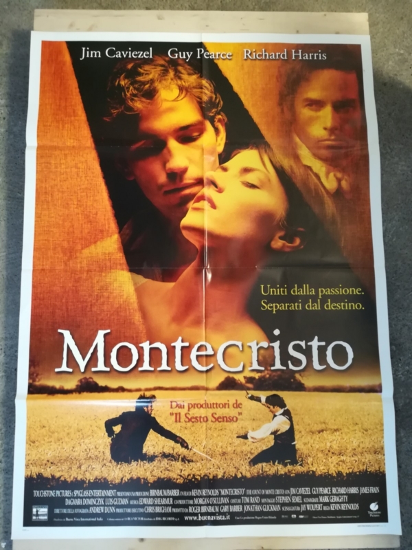 THE COUNT OF MONTE CRISTO Original Movie Poster 39x55" 2Sh Italian REYNOLDS