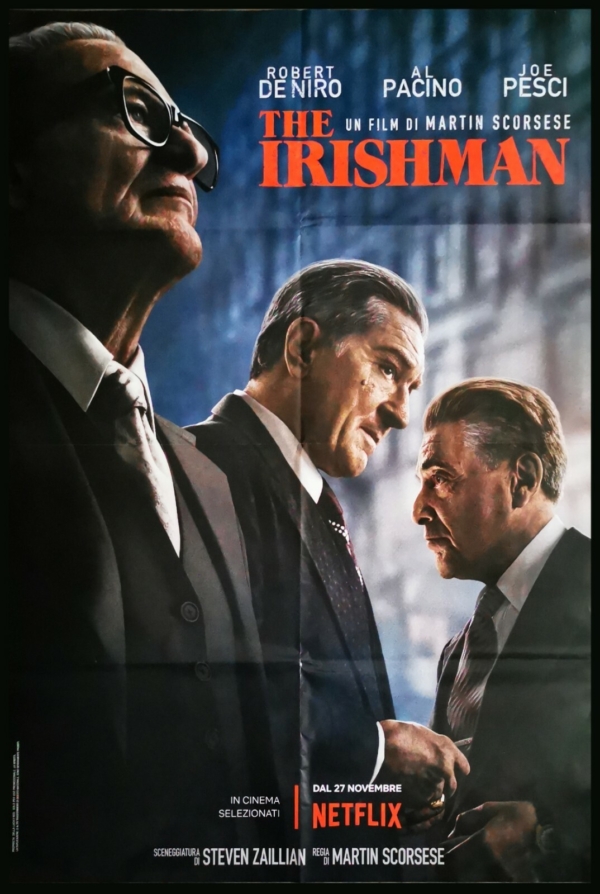 THE IRISHMAN Manifesto Film 2F Poster Originale Cinema SCORSESE DE NIRO PACINO
