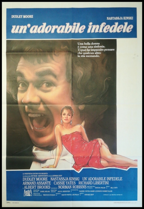UN ADORABILE INFEDELE Manifesto Film 2F Poster Originale Cinema KINSKI MOORE
