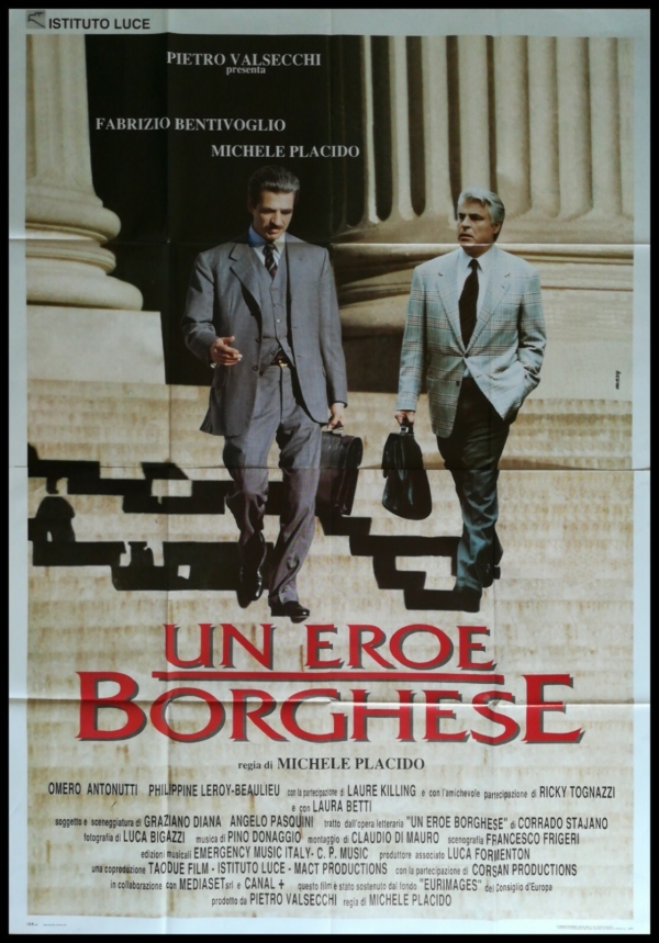 UN EROE BORGHESE Manifesto Film 4F Poster Originale Cinema MICHELE PLACIDO