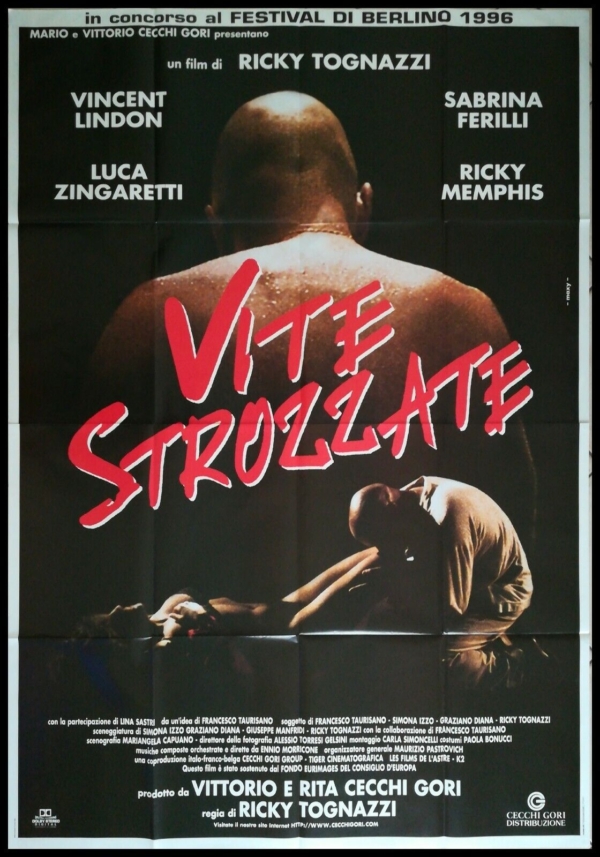 VITE STROZZATE Manifesto 4F Poster Originale Cinema TOGNAZZI FERILLI ZINGARETTI