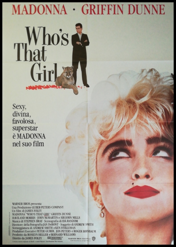 WHO’S THAT GIRL 1987 Original Movie Poster 39x55" 2Sh Italian MADONNA