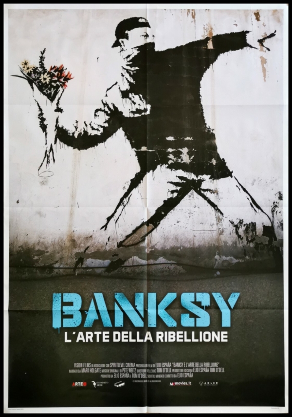 BANKSY ART OF REBELLION Original Movie Poster 39x55" 2Sh Italian STREET ARTIST