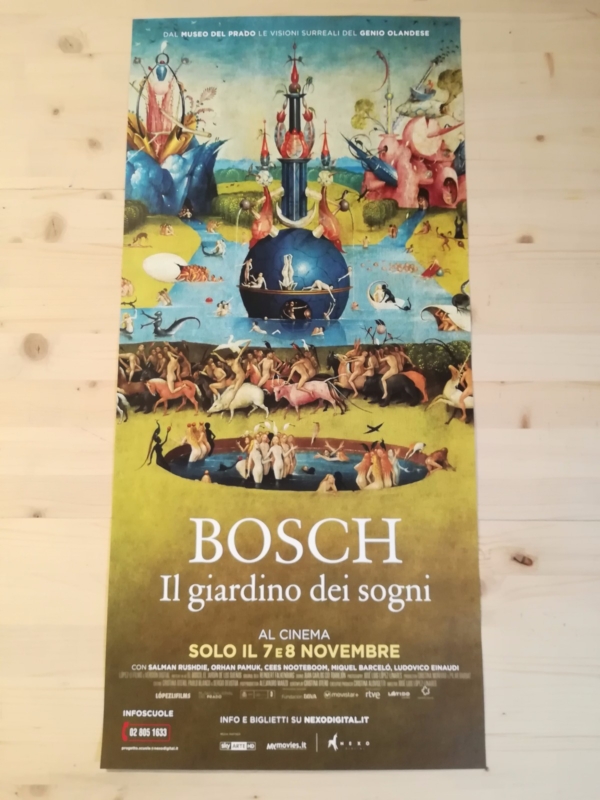 BOSCH GIARDINO DEI SOGNI Locandina Cinema 33x70 Poster Originale Arte Film
