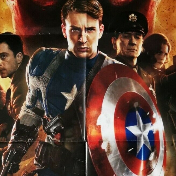 CAPTAIN AMERICA FIRST AVENGER Original Movie Poster 39x55" 2Sh Italian MARVEL - immagine 3