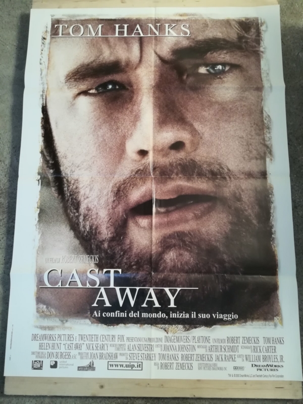 CAST AWAY Manifesto Film 2F Poster Originale Cinema 100x140 ZEMECKIS HANKS
