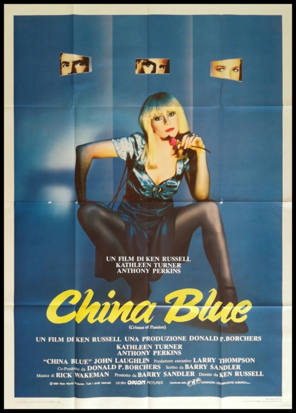 CHINA BLUE Manifesto Film 4F Poster Originale Cinema KEN RUSSEL