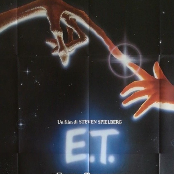 E.T. EXTRA-TERRESTRIAL 1982 Original Movie Poster 55x78" 4Sh Italian SPIELBERG - immagine 3