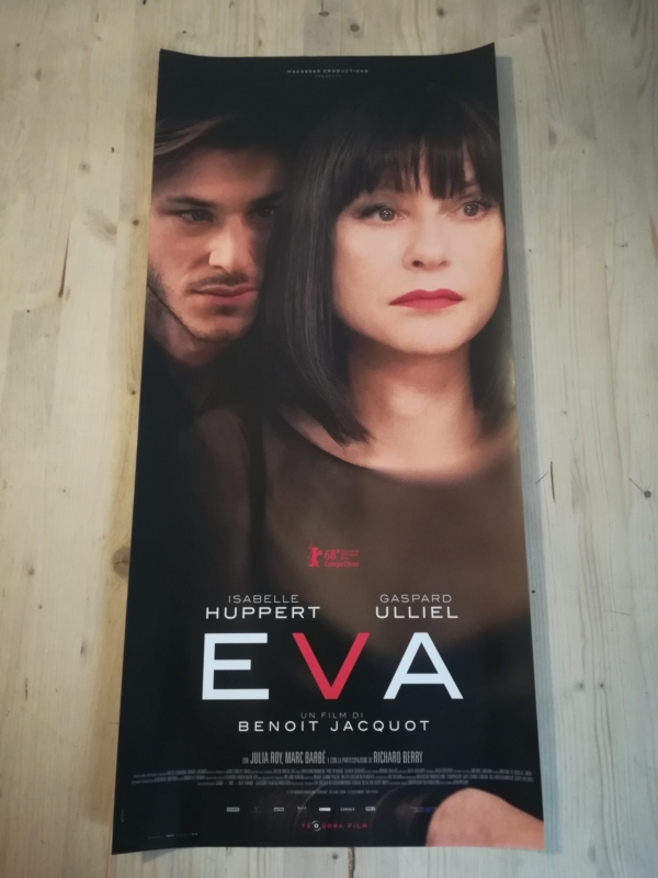 EVA Locandina Film 33x70 Poster Originale Cinema JACQUOT HUPPERT ULLIEL