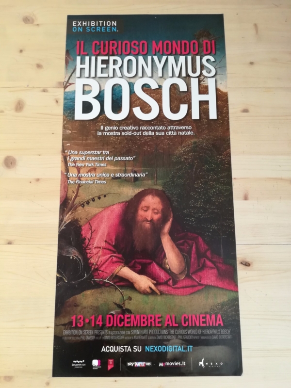 HIERONYMUS BOSCH Locandina Cinema 33x70 Poster Originale Arte Film