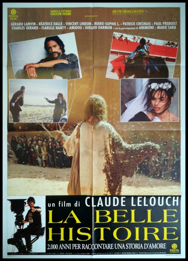 LA BELLE HISTOIRE Manifesto Film 2F Poster Originale Cinema LELOUCH LANVIN DALLE