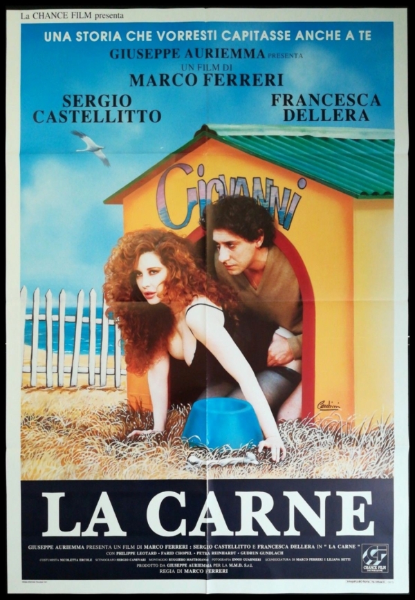 LA CARNE Manifesto Film 2F Poster Originale Cinema CASTELLITTO DELLERA FERRERI