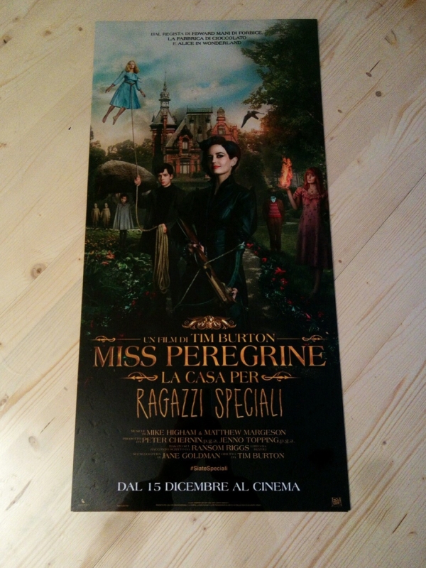 MISS PEREGRINE Locandina Film 33x70 Poster Originale Cinema T.BURTON