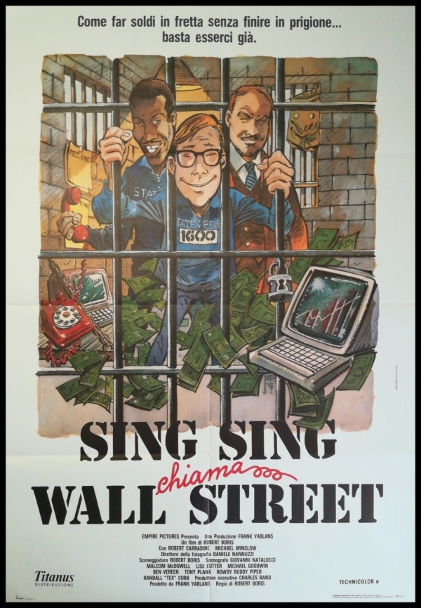 SING SING CHIAMA WALL STREET Manifesto Film 2F Poster Originale Cinema CARRADINE