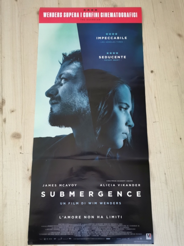 SUBMERGENCE Locandina Film 33x70 Poster Originale Cinema WIM WENDERS