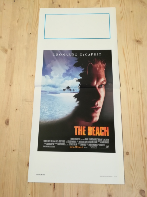 THE BEACH Locandina Film 33x70 Poster Originale Cinema DI CAPRIO