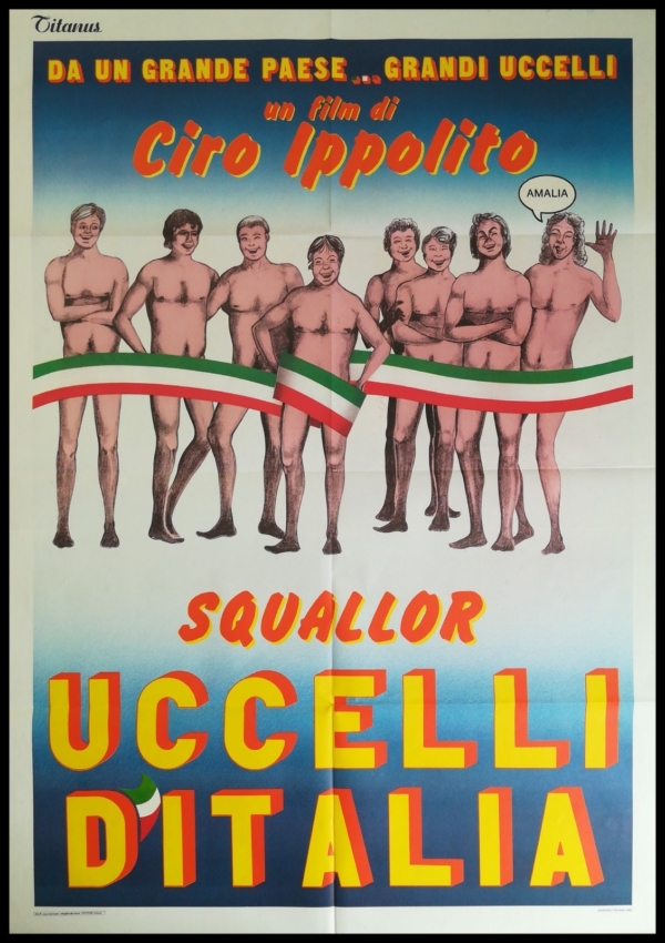 UCCELLI D' ITALIA Manifesto Film 2F Poster Originale Cinema SQUALLOR