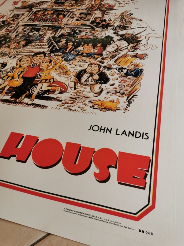 ANIMAL HOUSE Original Movie Poster 39x55 Italian LINEN BACKED LANDIS BELUSHI - immagine 5