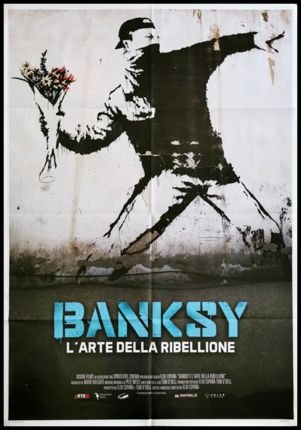 BANKSY ART OF REBELLION Original Movie Poster 39x55" 2Sh Italian STREET ARTIST