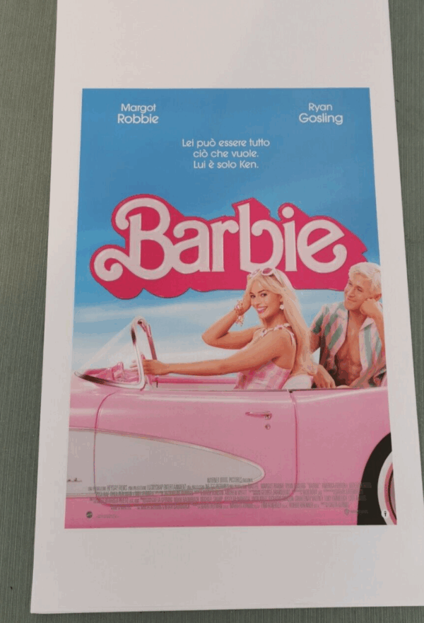 BARBIE Original Movie Poster 12x27" Italian MARGOT ROBBIE RYAN GOSLING - immagine 3