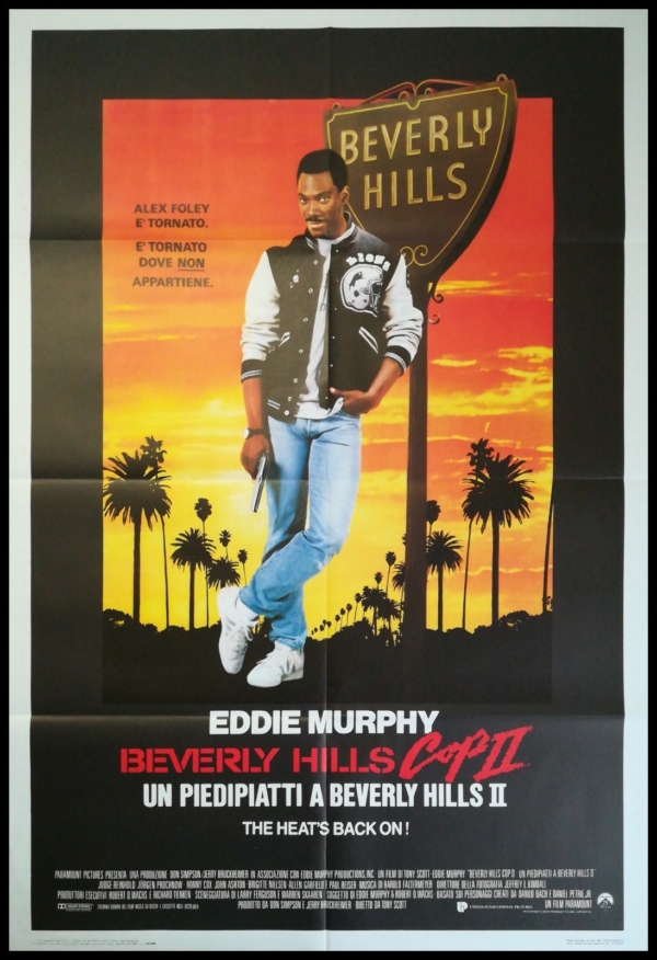 BEVERLY HILL COP 2 Manifesto Film 2F Poster Originale Cinema EDDIE MURPHY
