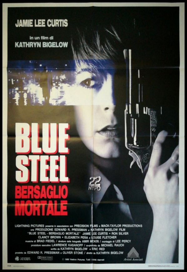 BLUE STEEL BERSAGLIO MORTALE Manifesto Film 2F Poster Originale Cinema BIGELOW