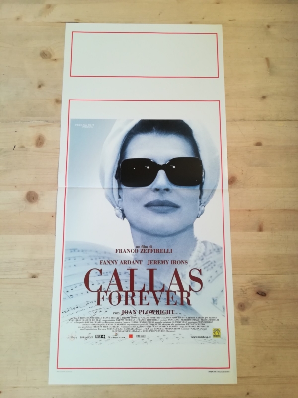 CALLAS FOREVER Original Movie Poster 12x27" Italian ZEFFIRELLI