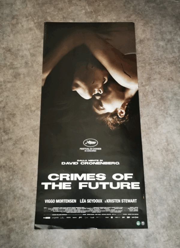 CRIMES OF THE FUTURE Original Movie Poster 12x27" Italian DAVID CRONENBERG