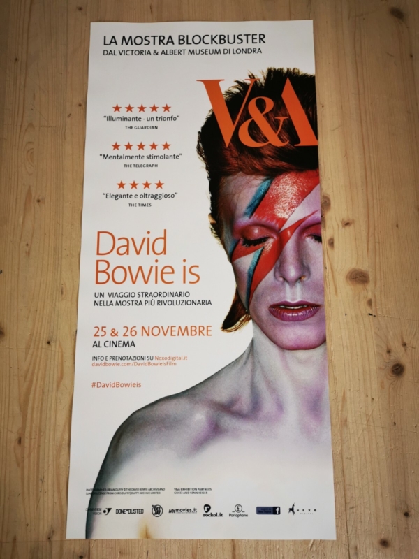 DAVID BOWIE IS V&A 2014 Locandina Cinema 33x70 Poster Originale ZIGGY STARDUST