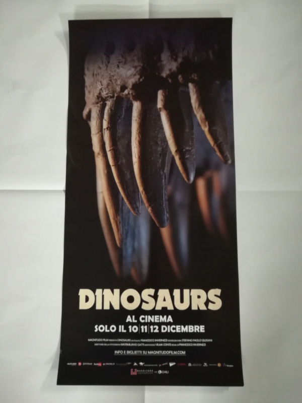 DINOSAURS Locandina Cinema 33x70 Poster Originale Arte Film FRANCESCO INVERNIZZI