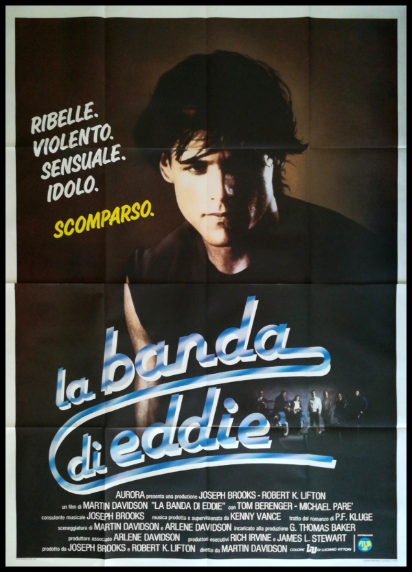 EDDIE AND THE CRUISERS Original Movie Poster 55x78 4Sh Italian BERENGER DAVIDSON
