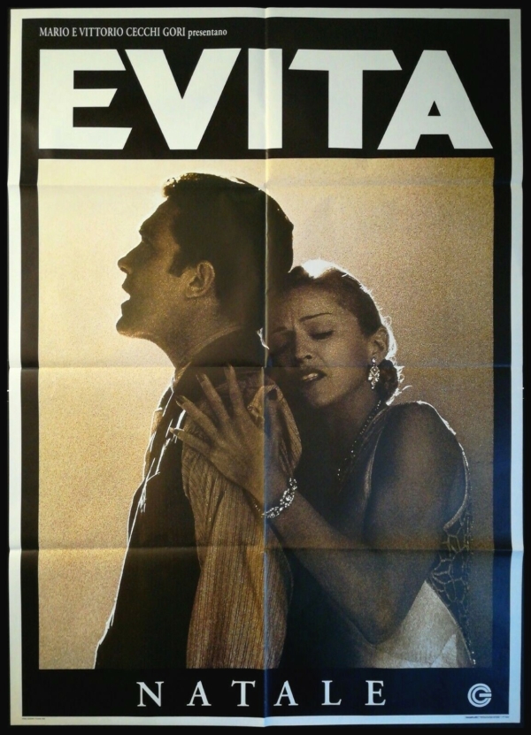 EVITA Manifesto Film 2F Poster Originale Cinema MADONNA BANDERAS PRYCE