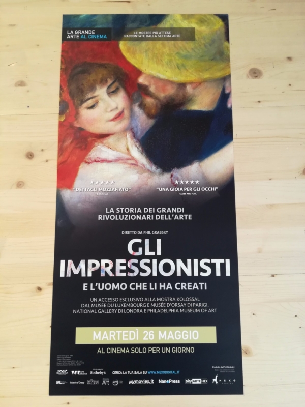 GLI IMPRESSIONISTI Locandina Cinema 33x70 Poster Originale Arte Film