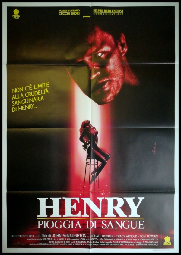 HENRY PORTRAIT OF A SERIAL KILLER Original Movie Poster 39x55 2Sh Italian ROOKER
