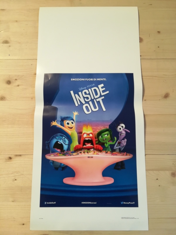 INSIDE OUT Locandina Film 33x70 Poster Originale Cinema DISNEY PIXAR