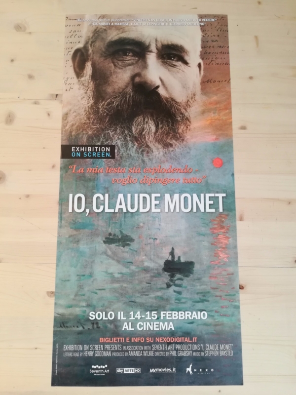IO, CLAUDE MONET Locandina Cinema 33x70 Poster Originale Arte Film