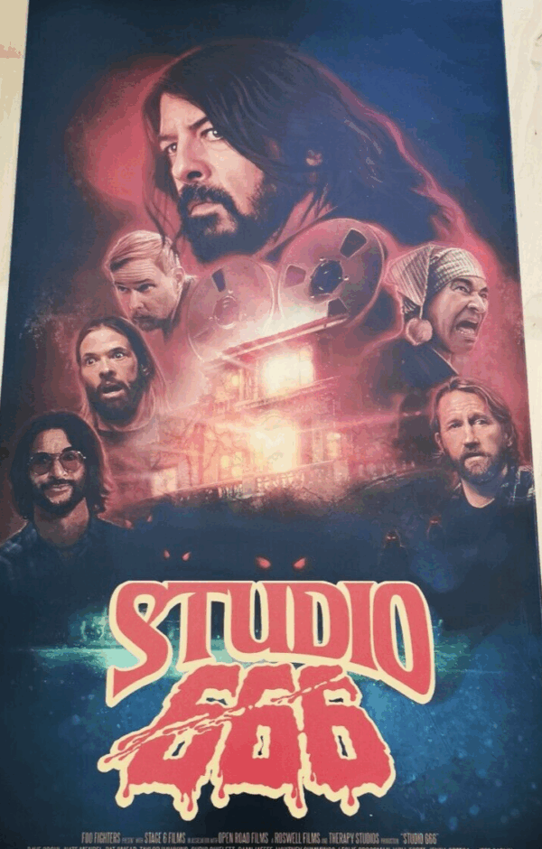 STUDIO 666 FOO FIGHTERS Original Movie Poster 12x27" Italian DAVE GROHL McDonnel - immagine 3