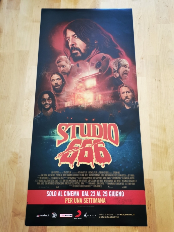 STUDIO 666 FOO FIGHTERS Original Movie Poster 12x27" Italian DAVE GROHL McDonnel