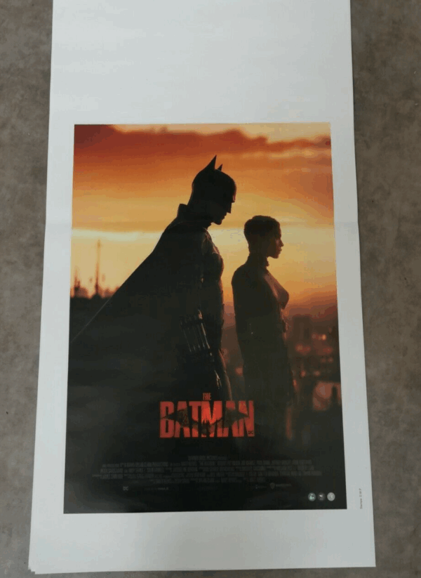 THE BATMAN 2022 Original Movie Poster 12x27" Italian ROBERT PATTINSON - immagine 3