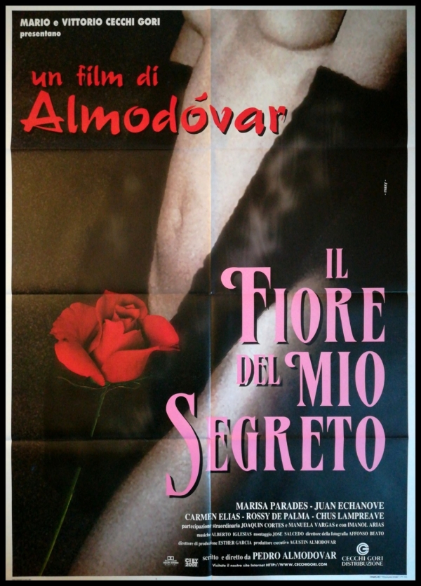 THE FLOWER OF MY SECRET 1995 Original Movie Poster 39x55" 2Sh Italian ALMODOVAR